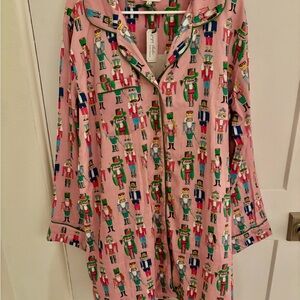 Nutcracker Print Women's Pajama Set - Pink